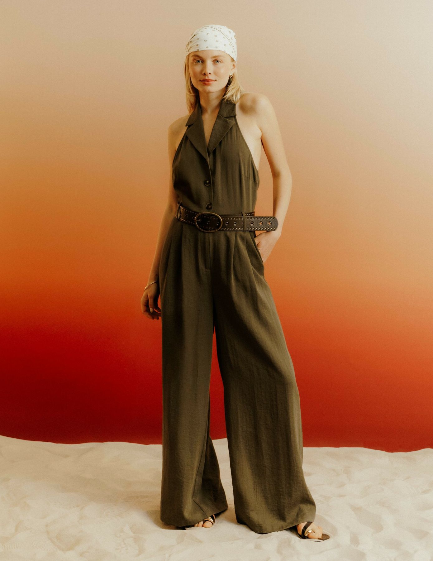 Ensemble "Combinaison dos nu & Ceinture"